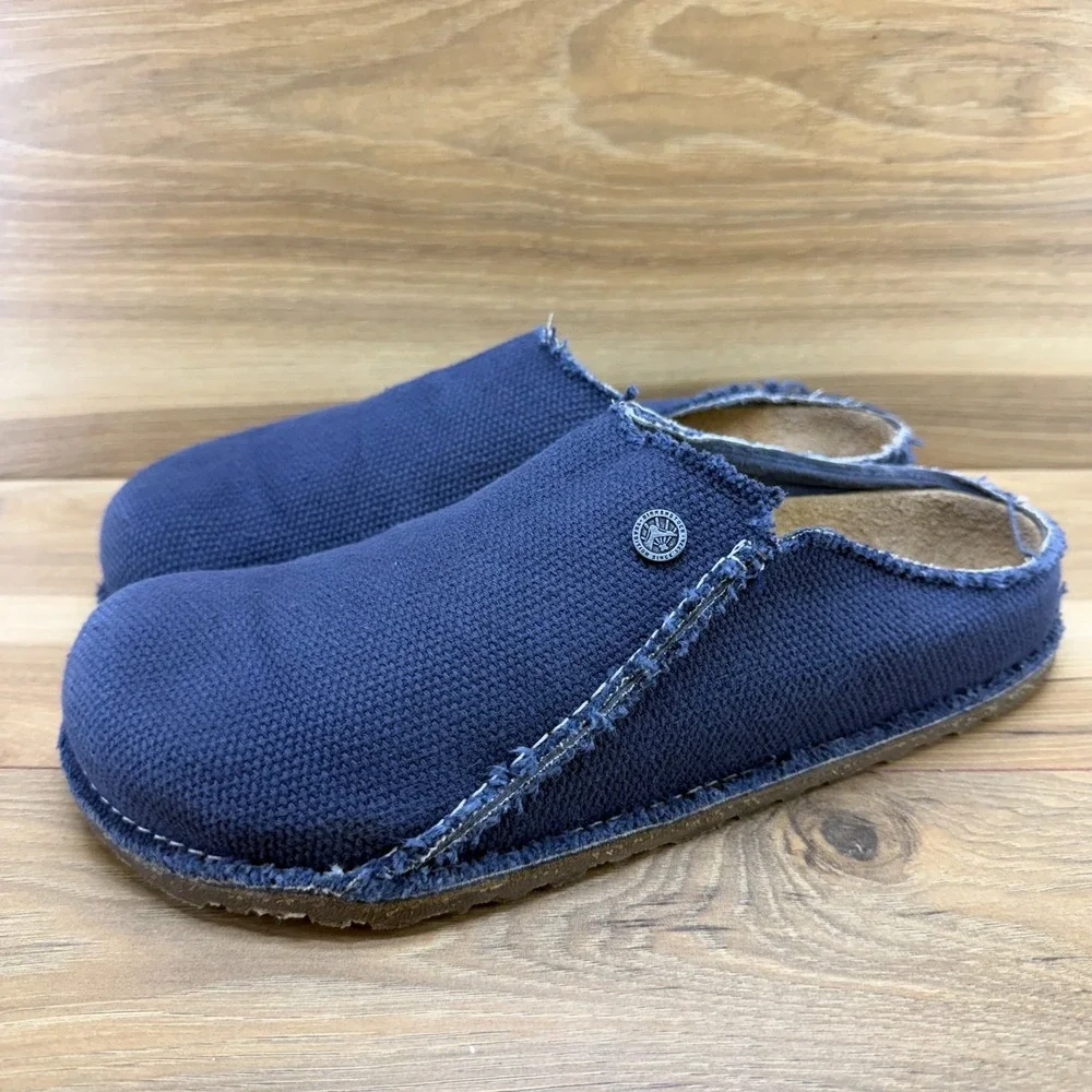 Birkenstock Zermatt Canvas Clogs Mens 10 W EU 43 Blue Casual Travel Walking